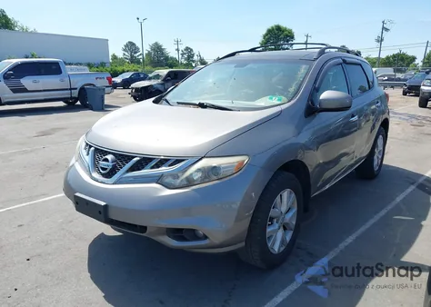 2012 Nissan Murano Sl из США, поврежденный, VIN JN8AZ1MW2CW207414